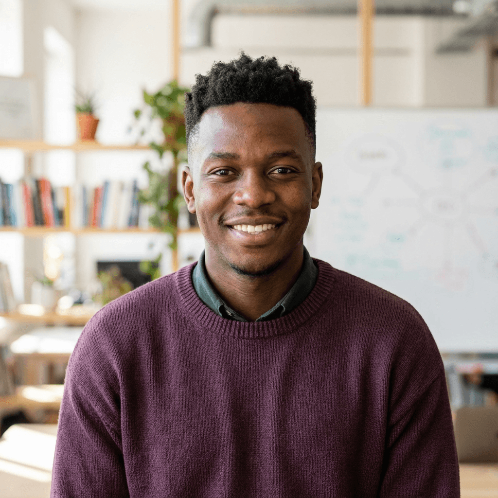David Okonkwo smiling outdoors